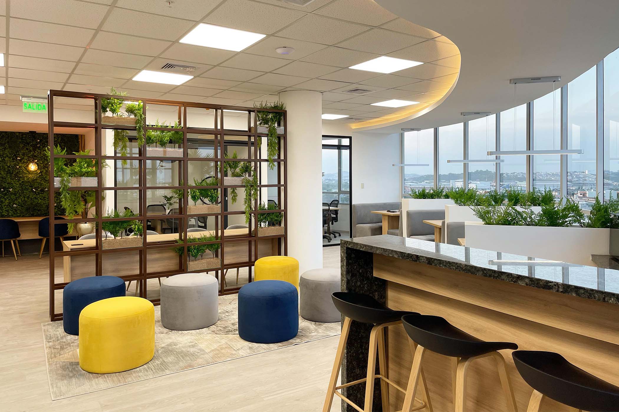 WorQ Cosmopolitan Parc lounge and collaborative workspace